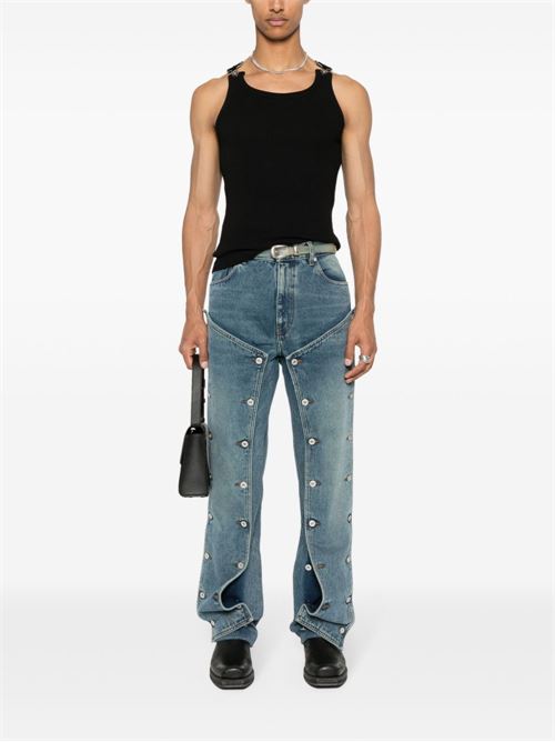 Ribbed tank top with buckles JEAN PAUL GAULTIER | 2425UDB023J05400